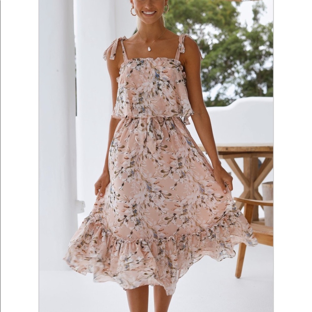 Billy J Dress - PENNIE DRESS - BLUSH FLORAL